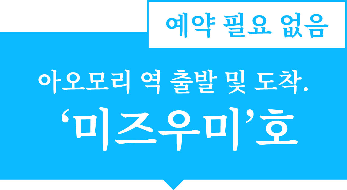 아오모리 역 출발 '미즈우미'호