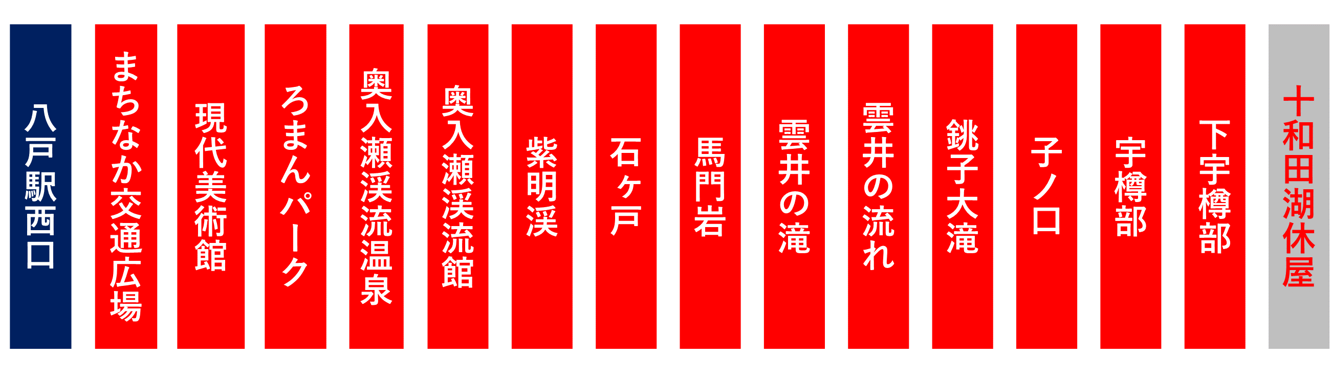 青森・八戸－酸ヶ湯・奥入瀬渓流・十和田湖（みずうみ号